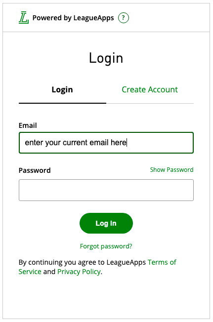 How can I change my email address? – LeagueApps
