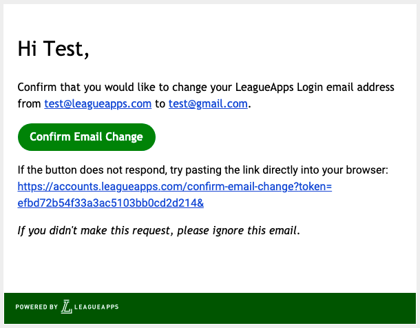 How can I change my email address? – LeagueApps