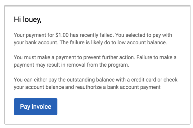 Bank ACH Payment Failures And Delays LeagueApps