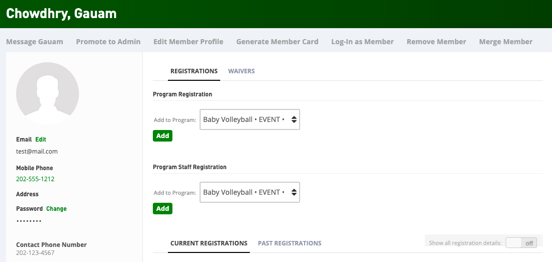 Accessing Member Details Leagueapps